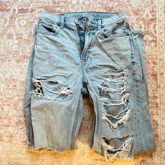 blue jeans american eagle, size 0 high rise - Picture 1 of 4